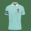 Be Bold and Confident in Mint with Our 3D Printed Cristiano Ronaldo Portugal TNT-LT Polo Shirt