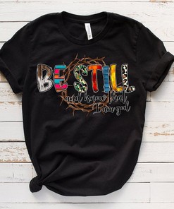Be Still & Know That I Am God Tee - Cross Christian Shirt