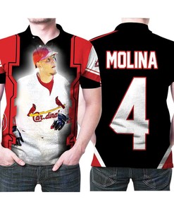 Be Your Best with Yadier Molina's Top 4 Number on Our Classic Polo Shirt for MLB Baseball Fans