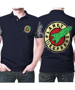 Be a Fan of Futurama with Planet Express Spaceship 3D All Over Print Polo Shirt â€“ The Perfect Gift for Anime Fans