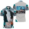 Be a Fan of Godzilla Vs. Kong and Get This Polo Shirt with Battle on the Volcano Design in All Over Print