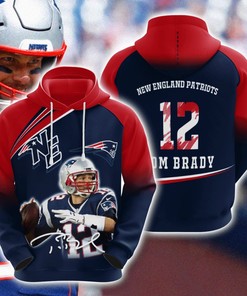 Be a Trendsetter with Custom Sport All Over Print Hoodie 3D for New England Patriots Fans