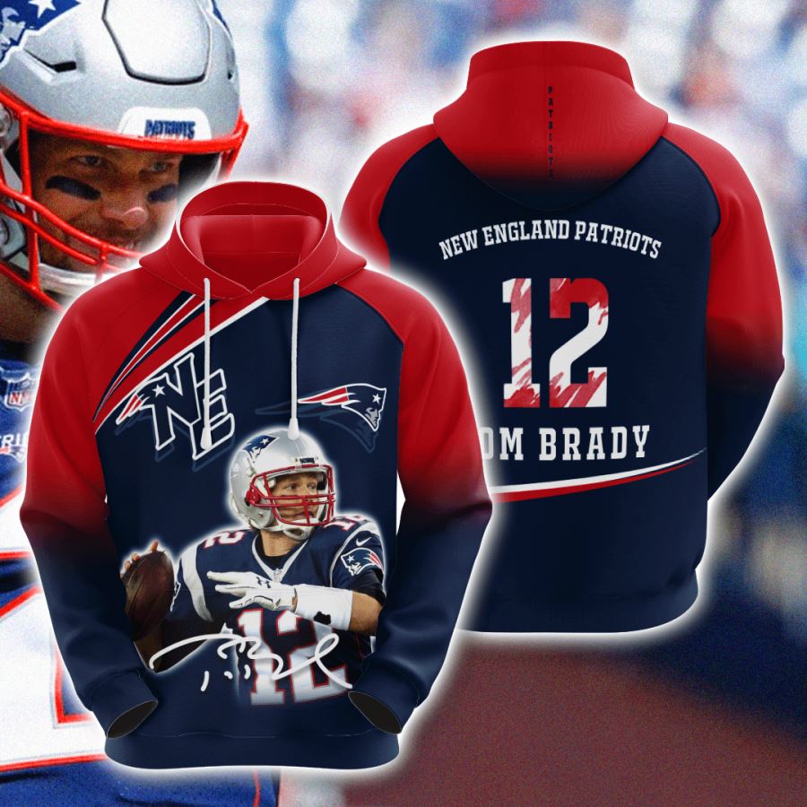 Be a Trendsetter with Custom Sport All Over Print Hoodie 3D for New England Patriots Fans