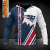 Be a True Patriot with New England Patriots 3D Football NFL Hoodie