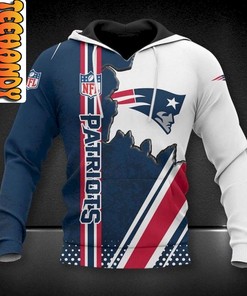 Be a True Patriot with New England Patriots 3D Football NFL Hoodie