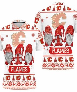 Be a fan in style with Calgary Flames Ugly Sweatshirt and All Over Print Polo Shirt