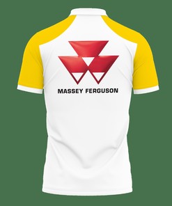 Be bold and bright on the job with this Yellow Massey Ferguson Nct-Hl Polo Shirt