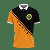 Be bold and bright with this Yellow Lotus An-Lt Polo Shirt Ver 1, featuring an All Over Print design