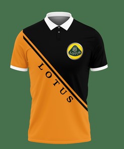 Be bold and bright with this Yellow Lotus An-Lt Polo Shirt Ver 1, featuring an All Over Print design