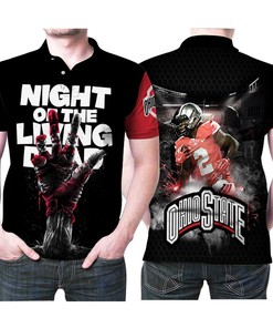 Be the Ultimate Fan with Ohio State Buckeyes Night Of The Living NFL Football University Team Polo Shirt