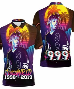 Be the Ultimate Juice Wrld 999 Fan with 3D Athleisure Polo Shirt in Neon and Hip Hop Style