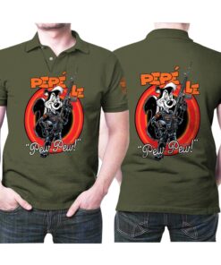 Be unique and stylish with this Pepe Le Pew Cool Pew Pew 3D All Over Print Polo Shirt.