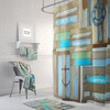Beach Rustic Sign Faux Wood Shower Curtain Set with Optional Bath Mat and Towels for a Calming Bathroom Decor