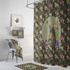 Bear Lodge Shower Curtain Set with Woodland Decor