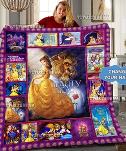 Beauty and the Beast Belle Princess Quilt Blanket - Ideal for Disney Belle Birthday Theme Parties
