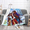 Beauty and the Beast Custom Name Double Layer Blanket, Christmas Gift for Kids and Adults