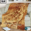 Beauty and the Beast Customized Blanket for Anniversary and Birthday Gift: Disney Princess Bedding
