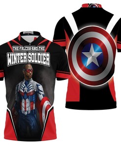 Become the Strong and Powerful New Captain America with Wielding Shield Polo Shirt All Over Print 3D T-Shirt