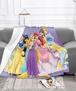 Bedtime just got better with a Personalized Disney Princess Blanket