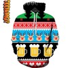 Beer Christmas All Over Print 3D Hoodie