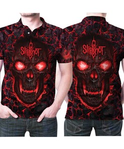 Before I Forget get this Slipknot Band Logo Lava Skull 3D All Over Print Polo Shirt for fans