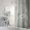 Beige Dreamcatcher Shower Curtain with Boho Style Home Decor and Optional Bath Mat and Towels