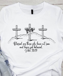 Believer's Cross Tee - Blessed Christian Quote Shirt