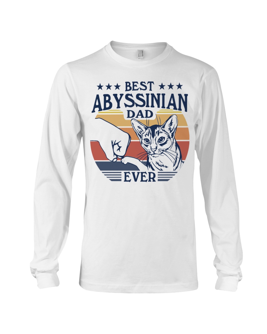 Best Abyssinian Dad Ever T-Shirt - Image 3