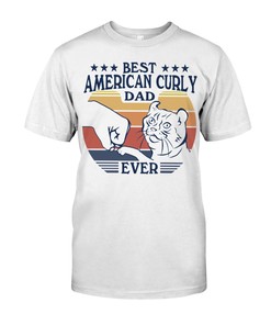 Best American Curly Dad Ever Crewneck Sweatshirt