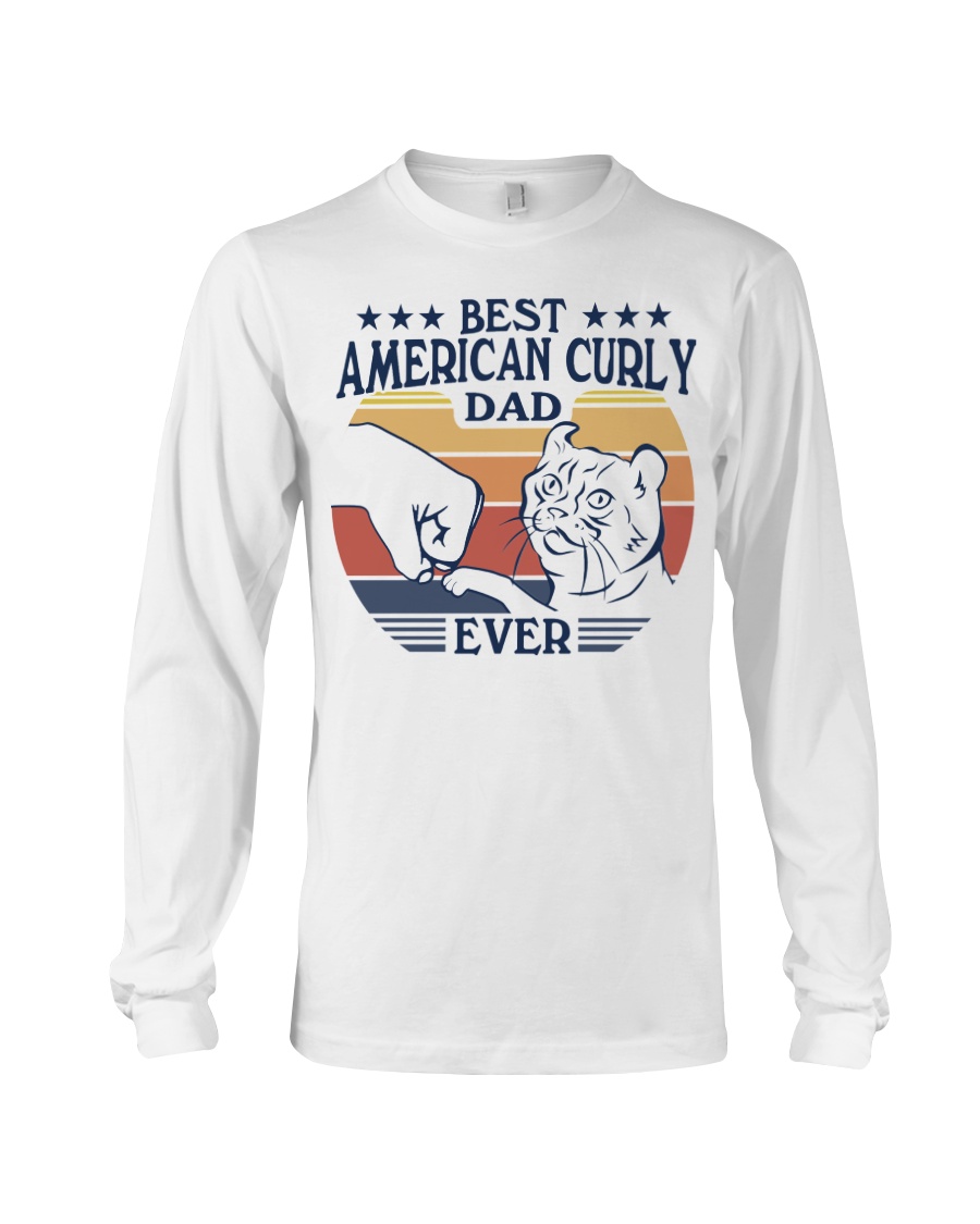 Best American Curly Dad Ever Crewneck Sweatshirt - Image 3