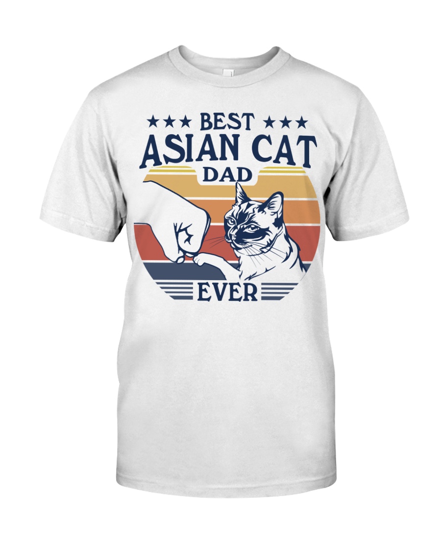 Best Asian Cat Dad Ever T-Shirt