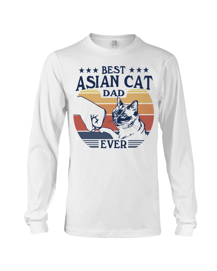 Best Asian Cat Dad Ever T-Shirt - Image 3