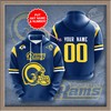 Best Selling All Over Print NFL Hoodie for Los Angeles Rams Fans