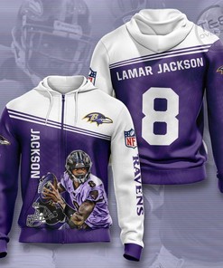 Best Selling Baltimore Ravens Zip-Up Hoodie 3D, Perfect for NFL Fans
