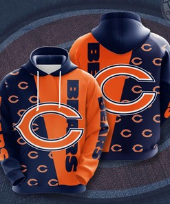 Best Selling Chicago Bears All-Over Print 3D Hoodie, Perfect for NFL Fans