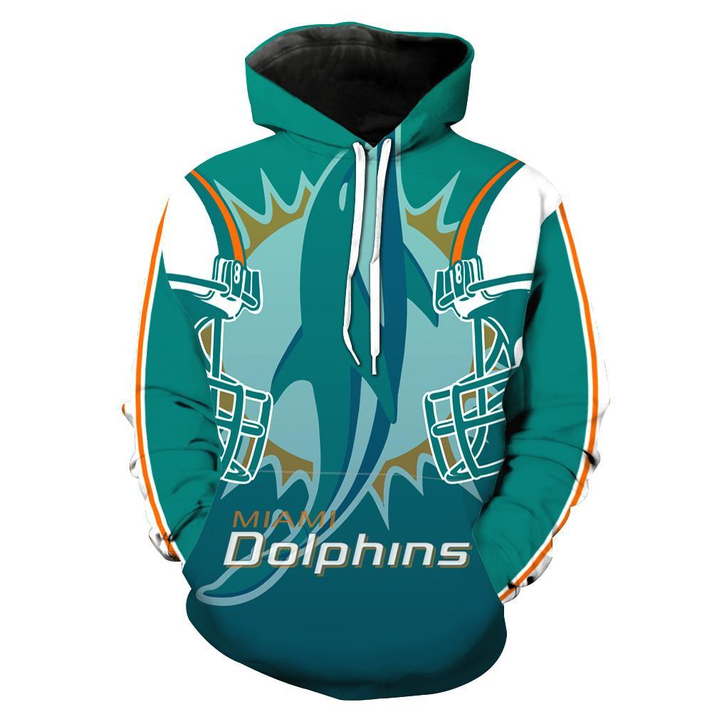 Best Selling Miami Dolphins Hoodie with All Over Print Design - Perfect for Fans