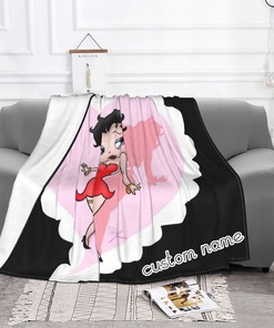 Betty Boop Disney Blanket - Soft and Cozy Blanket for Kids and Adults