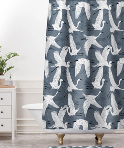 Bird Shower Curtain with Blue Shower Curtain, Adds a Touch of Nature to Your Boho Bathroom Decor, Bath Curtain