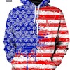 Bitcoin Flag USA All Over Print 3D Hoodie