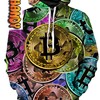 Bitcoin Pattern All Over Print 3D Hoodie Full Size
