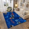 Black Area Rug Gaming Room Rug with Gamepad Design - Ideal for Kids Boys Bedroom and Living Room