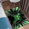 Black Blue Gamer Area Rugs for Boys' Bedrooms with Gaming Rug for Home Decor and Video Game Area Rugs
