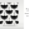 Black Crane Shower Curtain - Heavy Duty Polyester Fabric - Waterproof and Durable for Modern Home Bathroom Decor