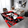 Black Floor Rugs for Boys Bedroom with Gaming Design Gamepad, RUINNSUQ Gamer Area Rug for Living Room