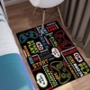 Black Gaming Area Rugs for Boys - Add Cool Game Style to Bedroom Decor with Gamer Rug, Video Games Carpet
