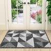 Black Low-Profile Indoor Entry Rug - Non-Slip Absorbent Rug for Your Home Entrance - OLANLY Door Mat