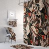 Black Paisley Elegant Shower Curtain with Optional Bath Mat and Towels for a Chic Bathroom Decor