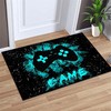 Black Video Game Controller Area Rugs for Boys' Bedroom and Living Room: Featuring Modern Gaming Design