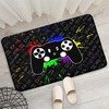 Black Video Games Area Rugs for Boys and Teens - 3D Printed Gamer Room Decor Floor Mat Door Mats, Throw Rugs Yoga Mat