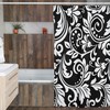 Black White Vintage Damask Shower Curtain | New Home Housewarming Gift | Bathroom Decor + Quotes